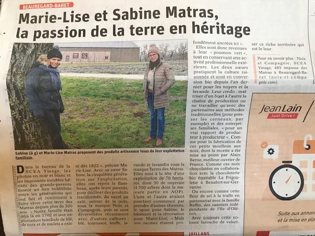 Article de Presse : « La passion de la terre en héritage »
