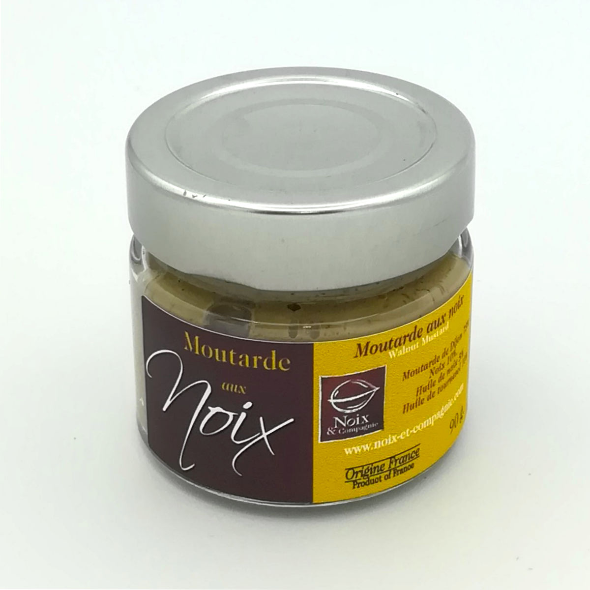 Moutarde douce aux Noix, pot 90g Moutarde douce aux Noix, pot 90g