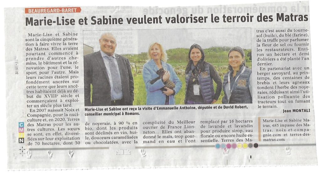 Marie-Lise et Sabine veulent valoriser le terroir des Matras