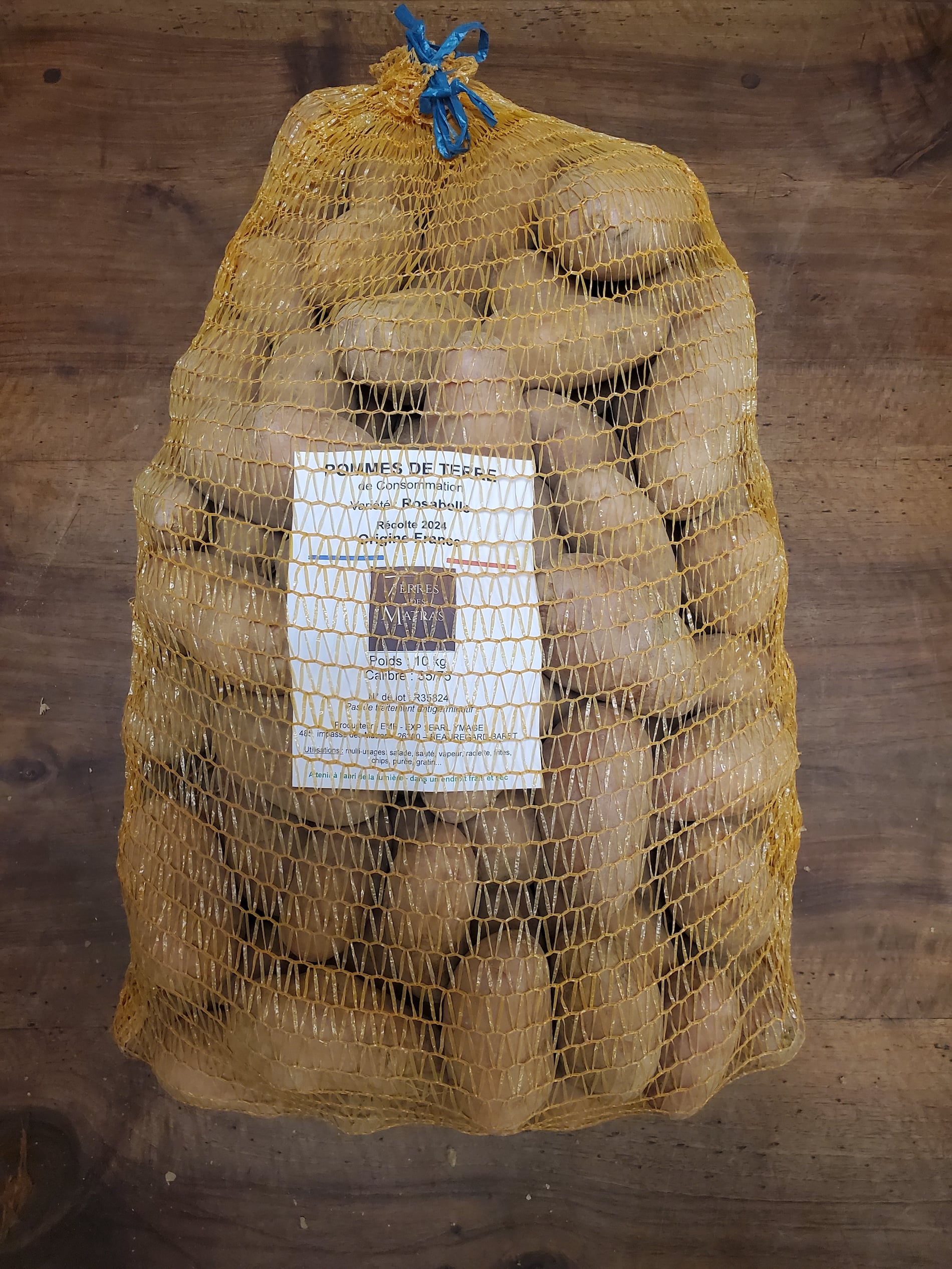 Filet de pommes de terre Rosabelle de 10 kg