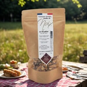Cerneaux de noix de la Drôme en sachet, kraft refermable