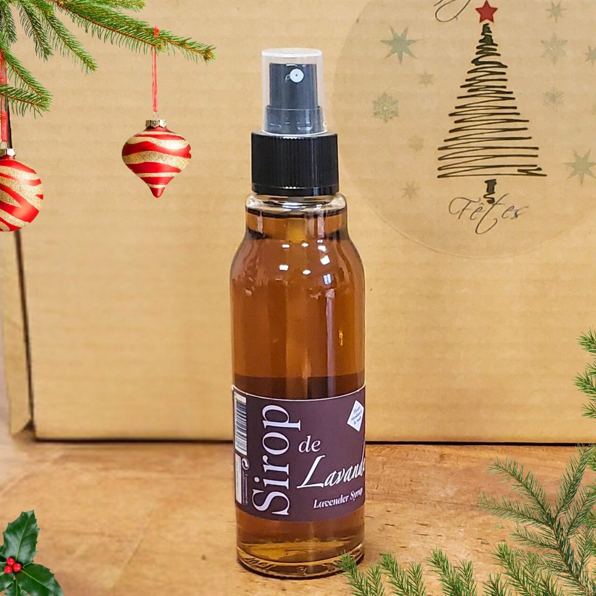Vaporisateur de sirop de lavande, votre cadeau de Noël du terroir de la Drôme !